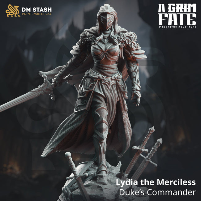 Lydia the Merciless, Duke's Commander (Female Human Paladin) Hover Image