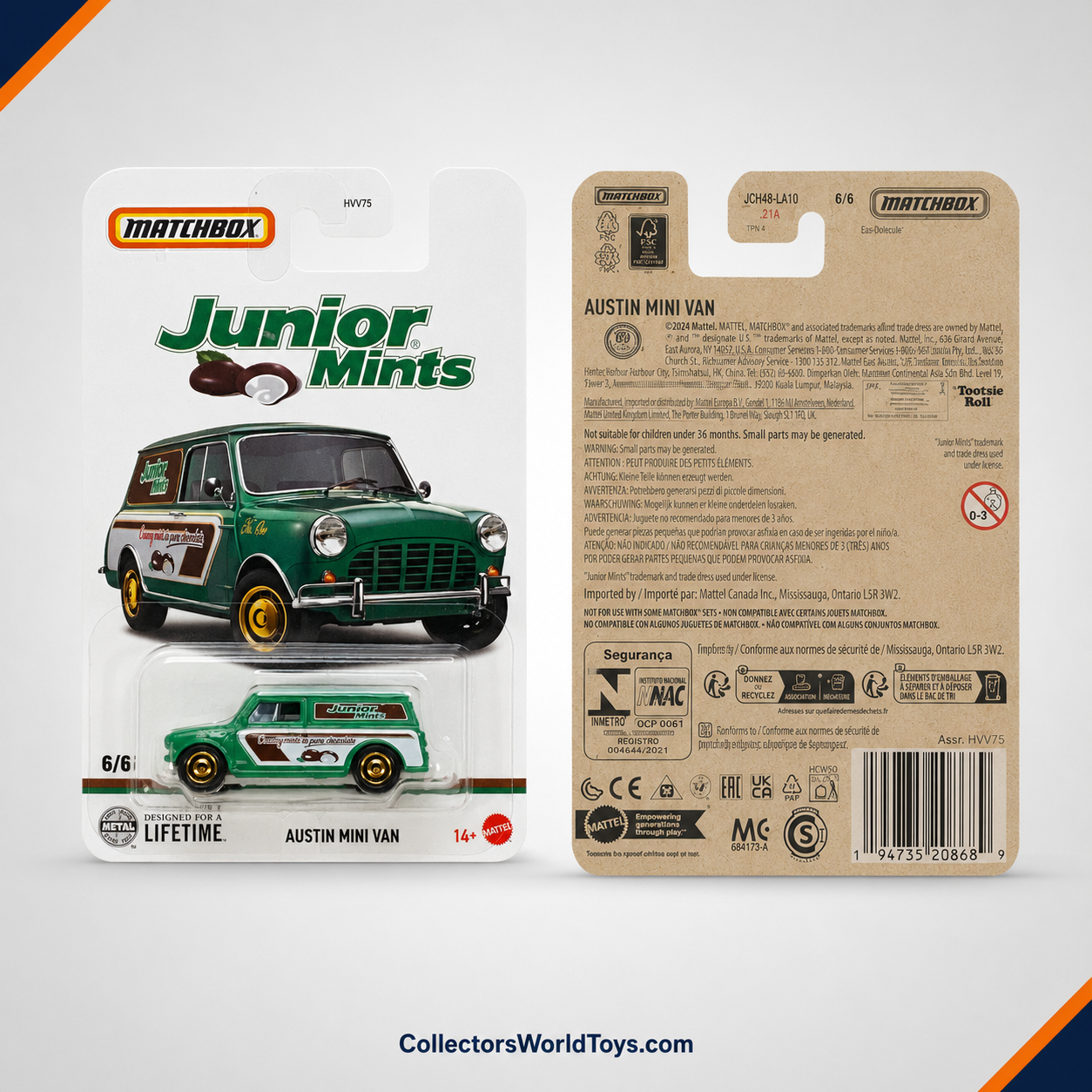 Matchbox Austin Mini Van | Candy Series 6/6