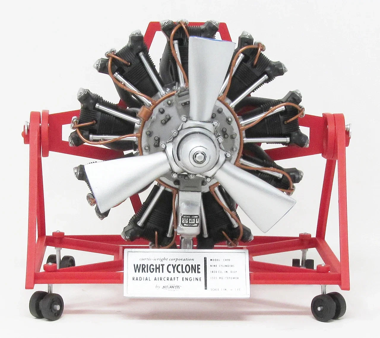 1/12 Wright Cyclone 9 Radial Engine STEM Plastic Model Kit
