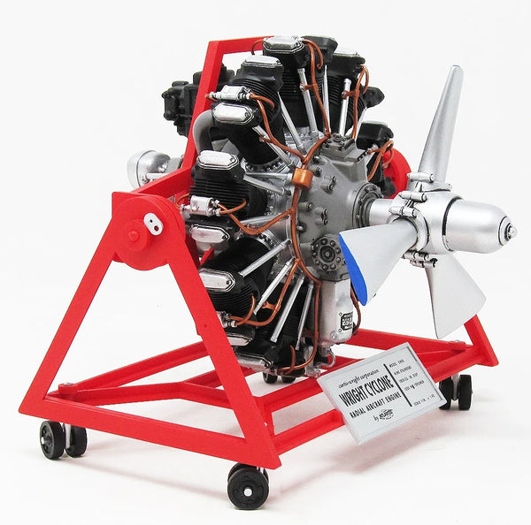 1/12 Wright Cyclone 9 Radial Engine STEM Plastic Model Kit