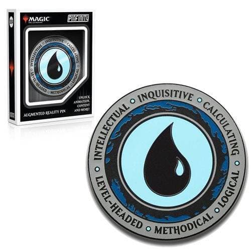 Magic: The Gathering Augmented Reality Enamel Pin - Choose your Pin Blue Mana Crest
