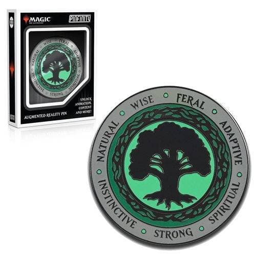 Magic: The Gathering Augmented Reality Enamel Pin - Choose your Pin Green Mana Crest