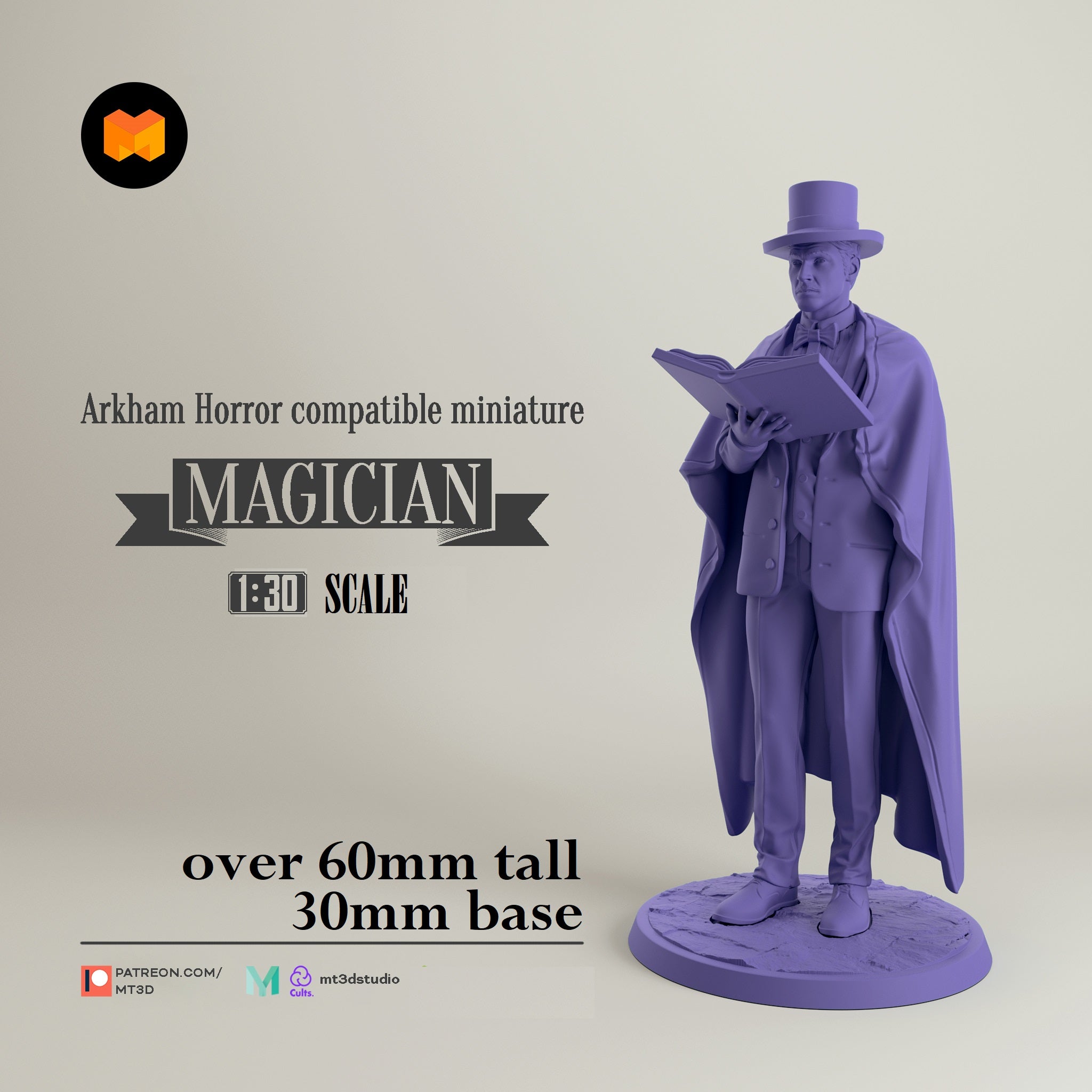Arkham Compatible Investigator: The Magician (Dexter Drake) Main image