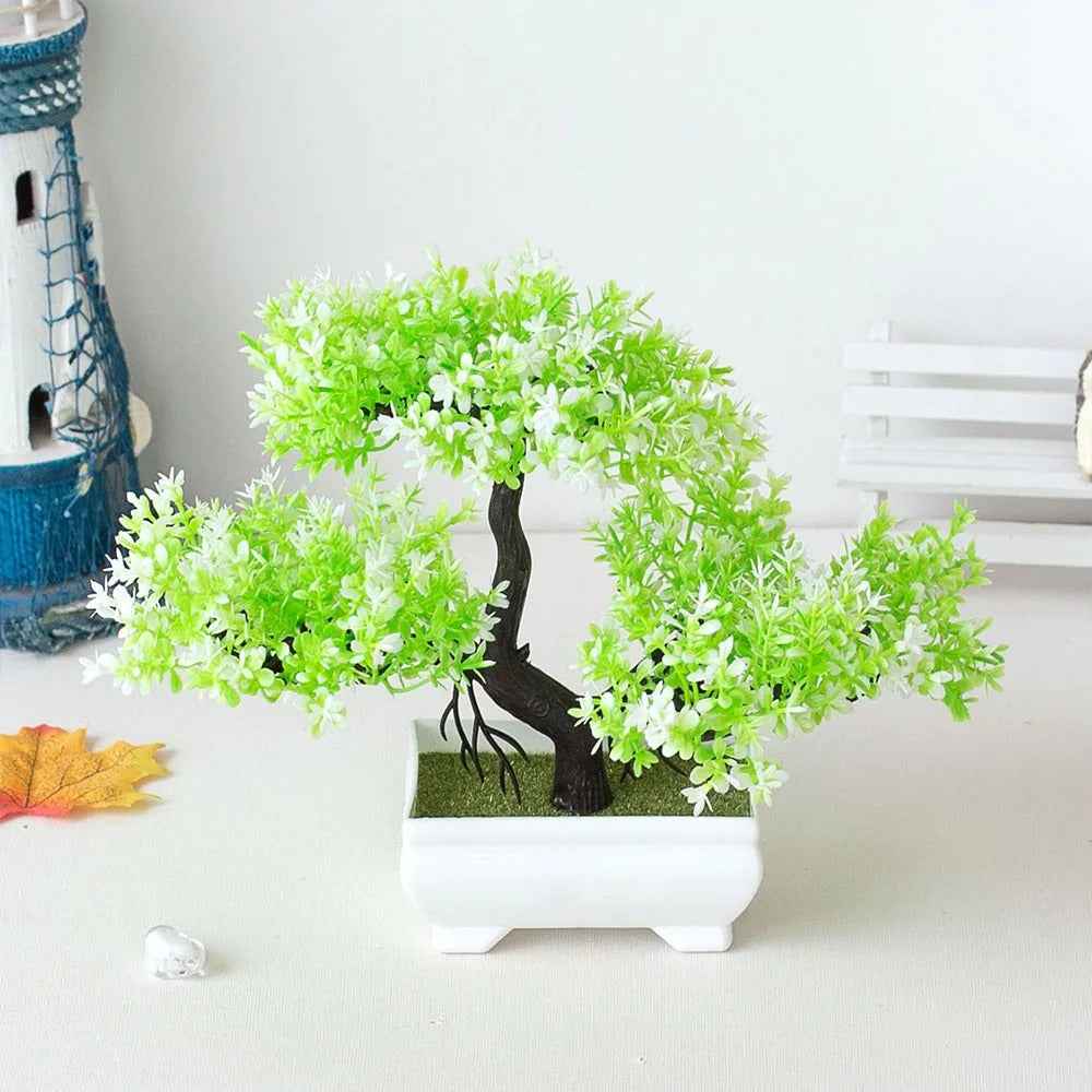 Mini Potted Artificial Bonsai Tree – Zen Home Table Decor
