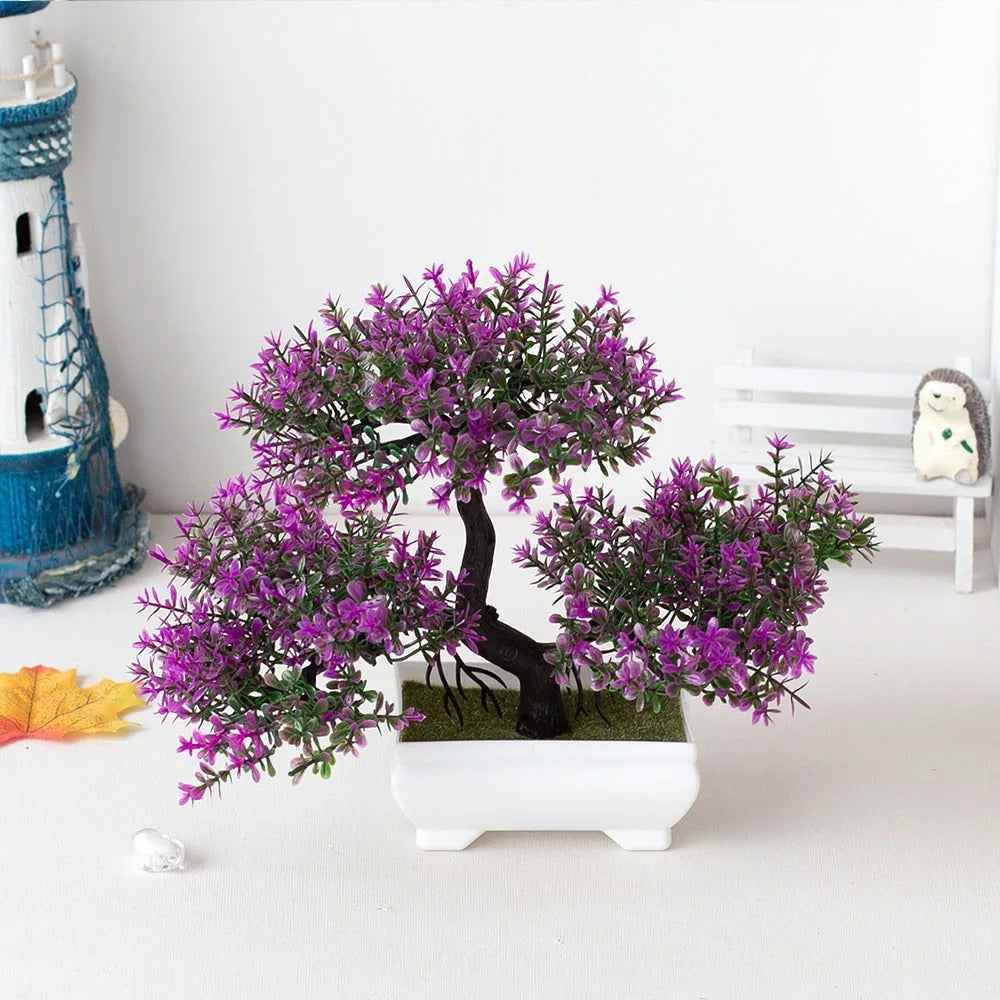Mini Potted Artificial Bonsai Tree – Zen Home Table Decor