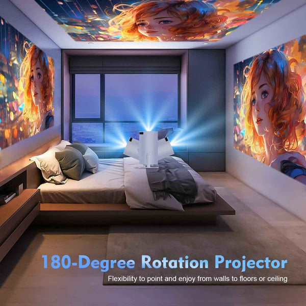 HY300 Pro 4K Projector-Android 11 Dual Wifi6 260ANSI, 1080P 1280*720P Home Cinema Projetor