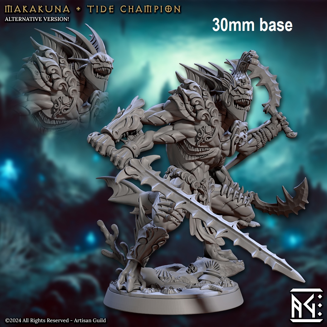 Makakuna, Tide Champion (Male Merfolk Fighter) Main image