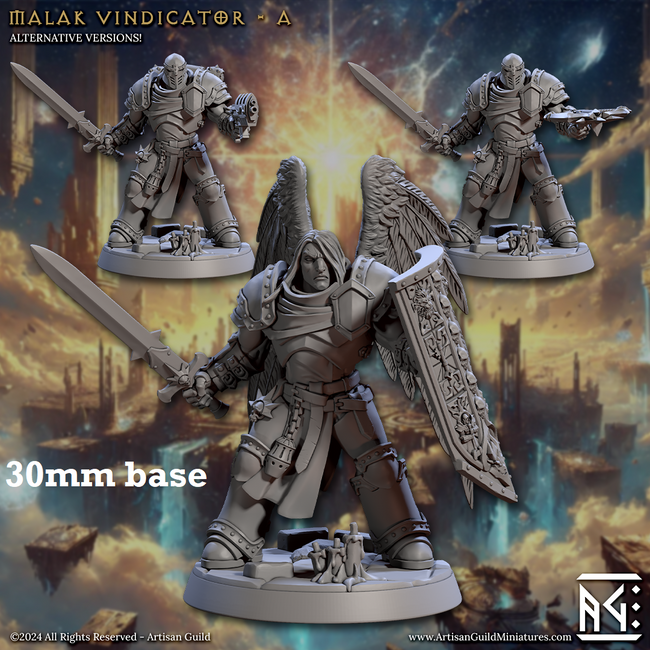 Malak Vindicator: Sculpt A (Male Angel Paladin) Hover Image