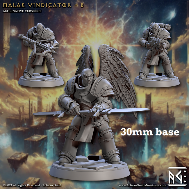 Malak Vindicator: Sculpt B (Male Angel Paladin) Hover Image