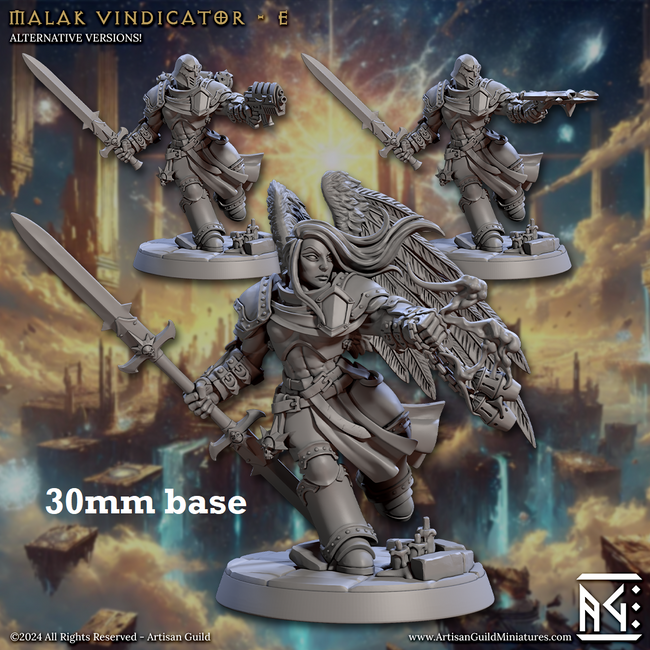 Malak Vindicator: Sculpt E (Female Angel Paladin) Hover Image