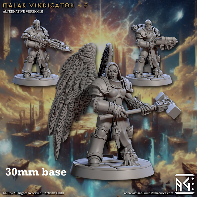 Malak Vindicator: Sculpt F (Female Angel Paladin) Hover Image