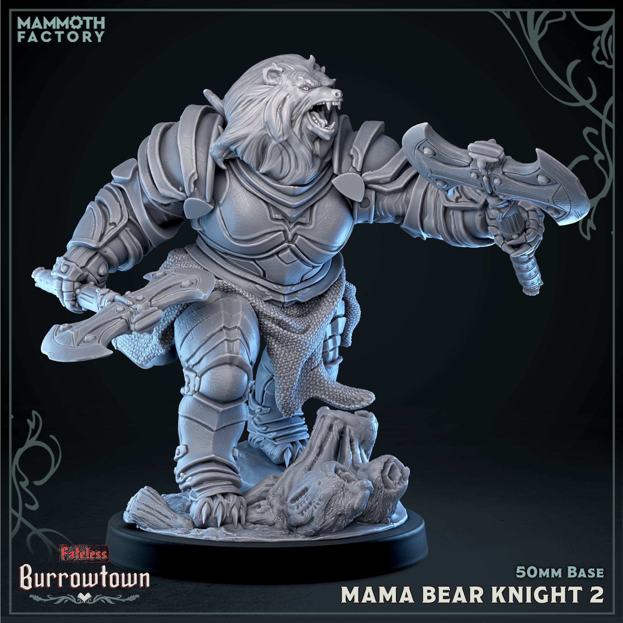 Mama Bear Knight (Female Bearfolk Soldier) Main image