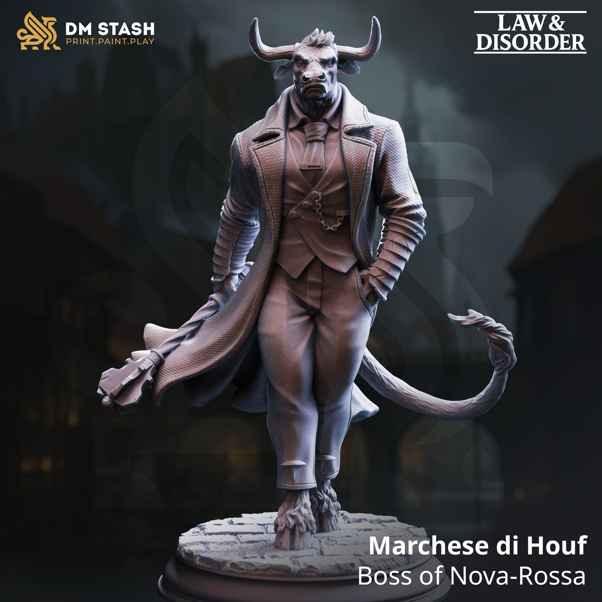 Marchese di Houf, Boss of Nova-Rossa (Male Minotaur Crime Lord)