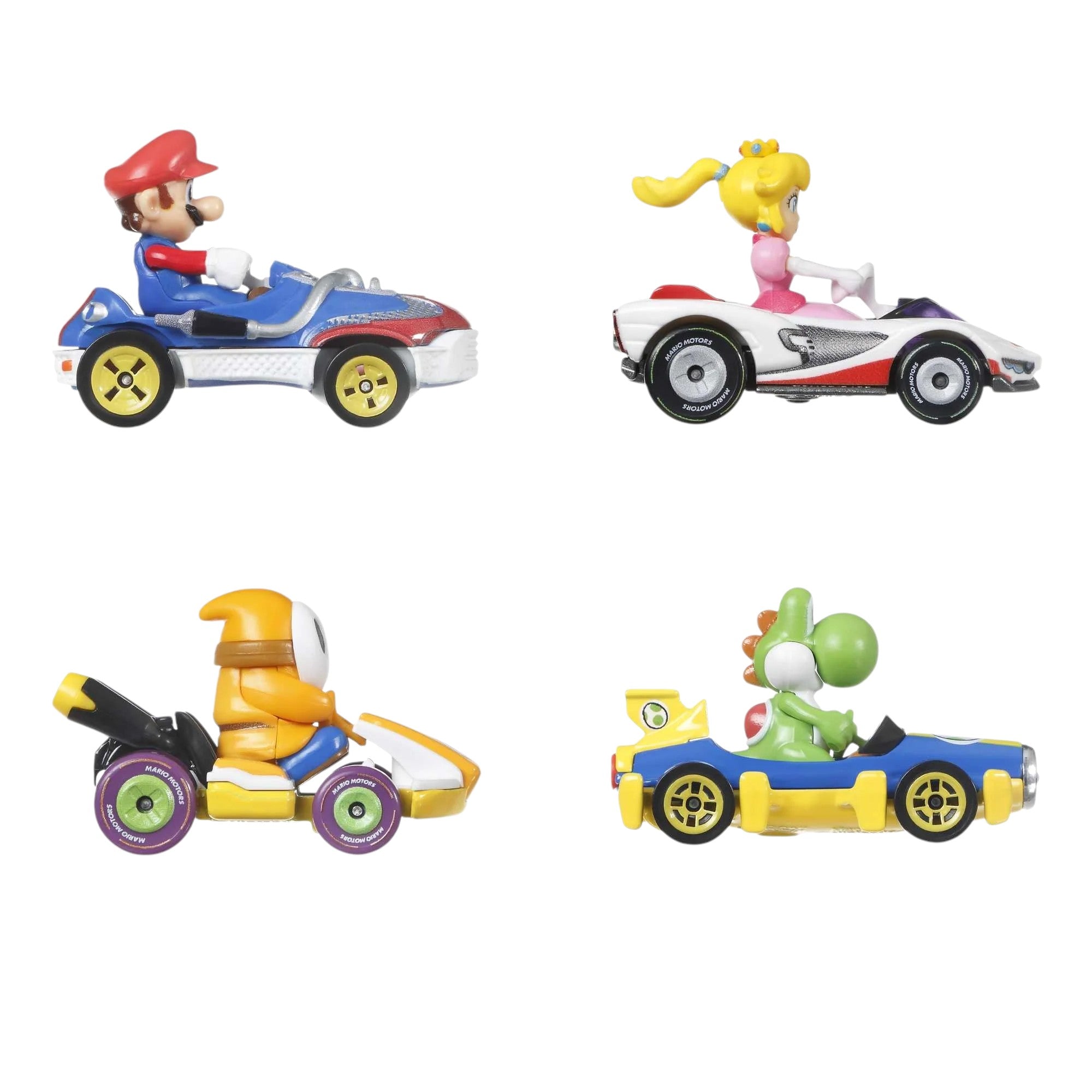 Hot Wheels Mario Kart Vehicle 4-Pack with 1 Exclusive Collectible Model
