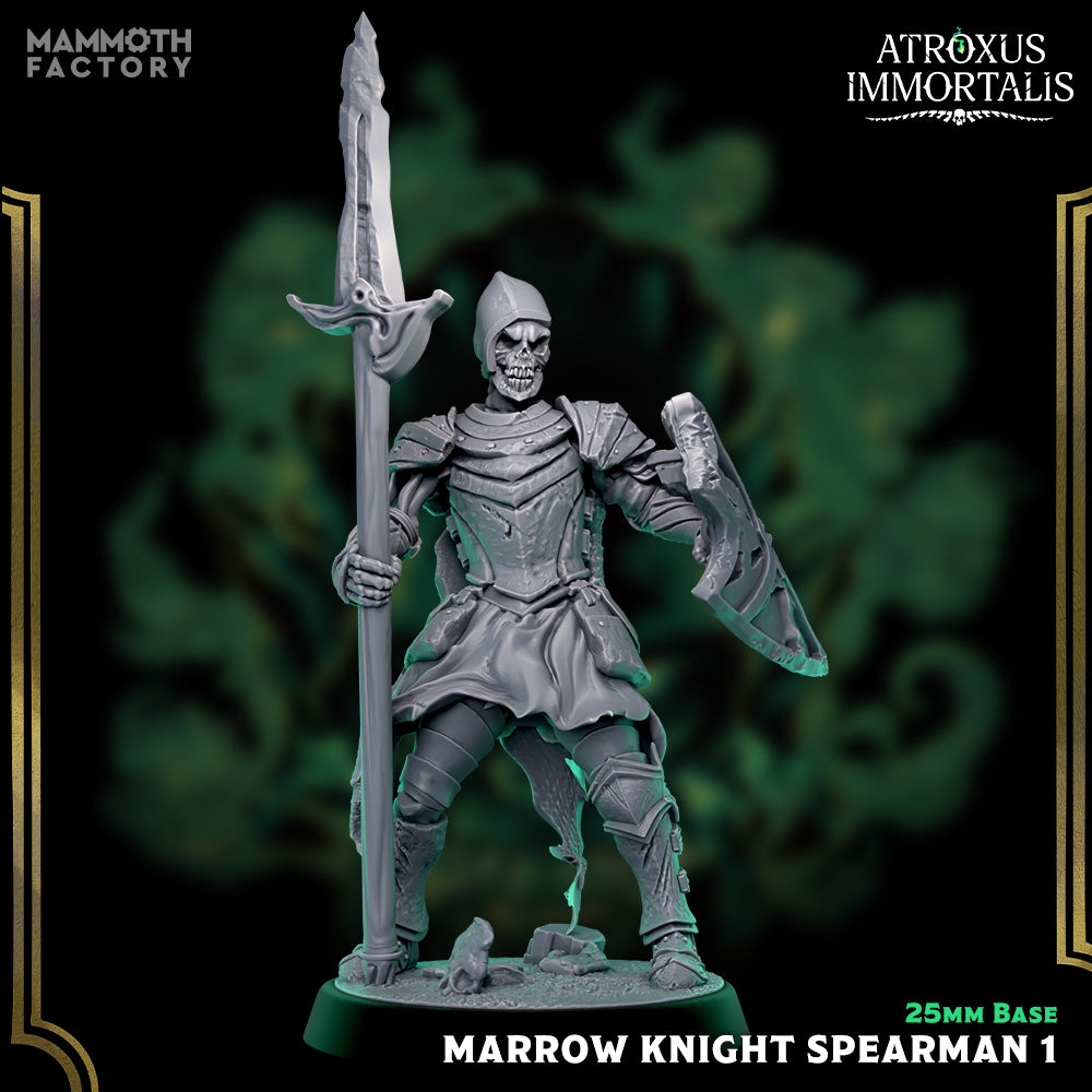 Marrow Knight Spearman: Sculpt 1 (Skeleton Warrior) Main image