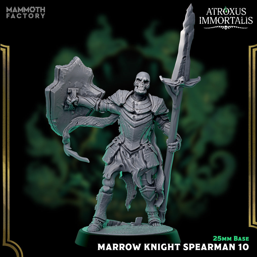 Marrow Knight Spearman: Sculpt 10 (Skeleton Warrior) Main image