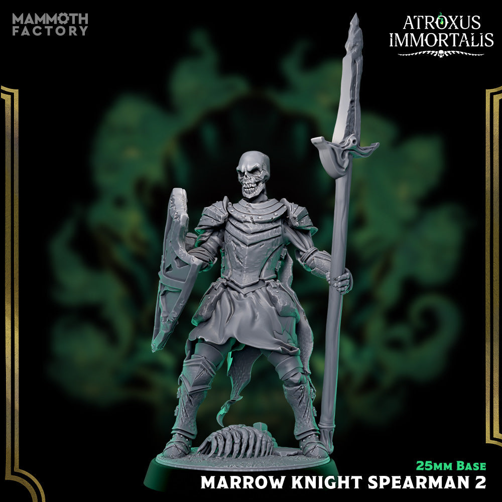 Marrow Knight Spearman: Sculpt 2 (Skeleton Warrior) Main image