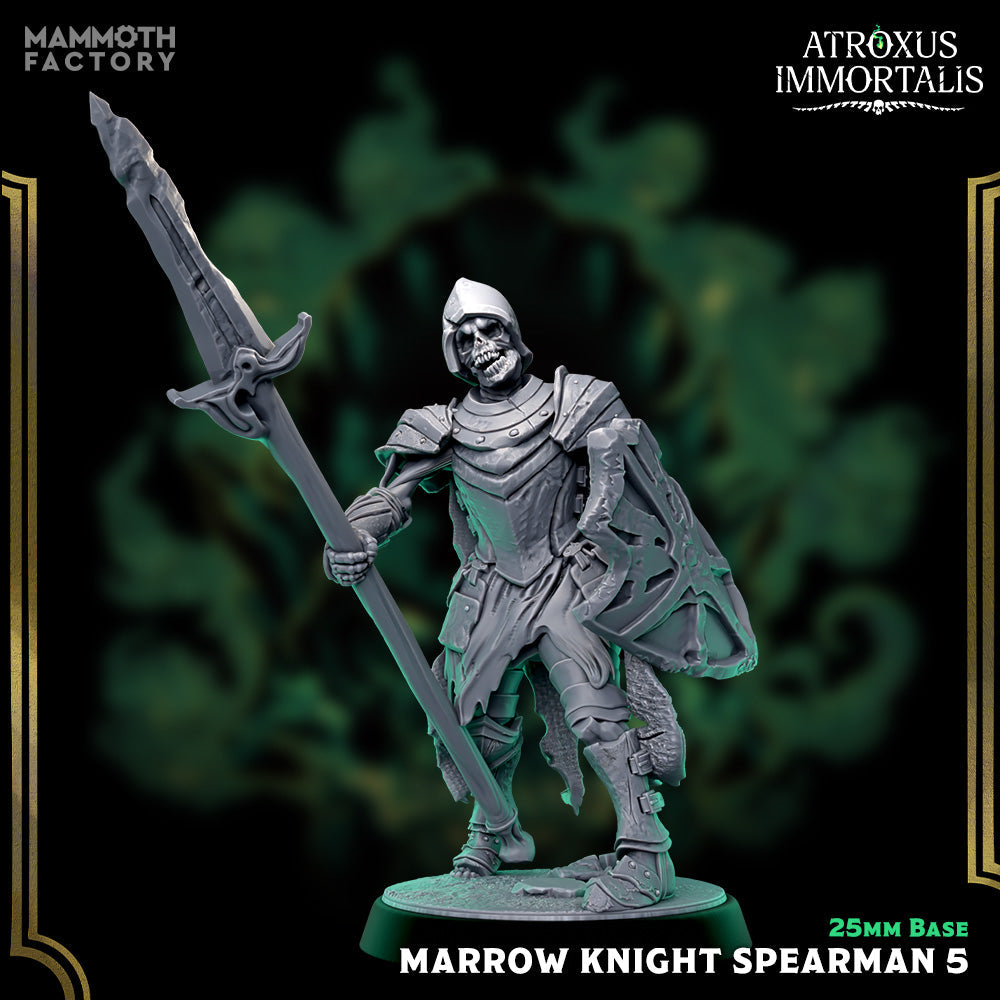 Marrow Knight Spearman: Sculpt 5 (Skeleton Warrior) Main image