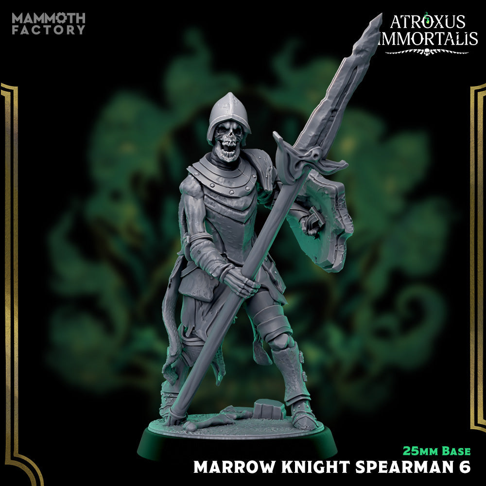 Marrow Knight Spearman: Sculpt 6 (Skeleton Warrior) Main image