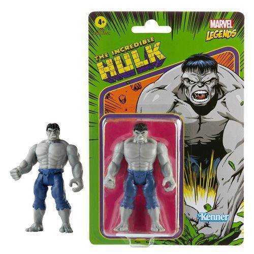 Marvel Legends Retro 375 Collection 3 3/4-Inch Action Figure - Select Figure(s) Gray Hulk