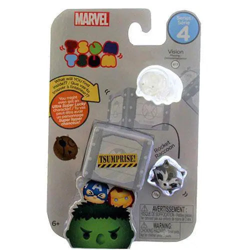 Marvel Tsum Tsum 3-Pack Mini-Figures Series 4 - Select Figure(s) Vision & Rocket Raccoon
