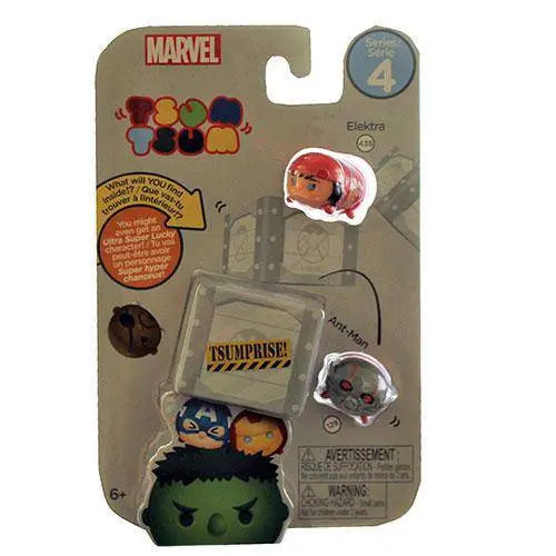 Marvel Tsum Tsum 3-Pack Mini-Figures Series 4 - Select Figure(s) Elektra & Ant-Man