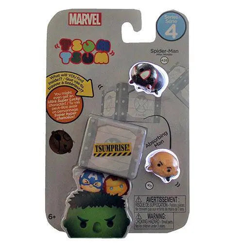 Marvel Tsum Tsum 3-Pack Mini-Figures Series 4 - Select Figure(s) Spider-Man & Absorbing Man