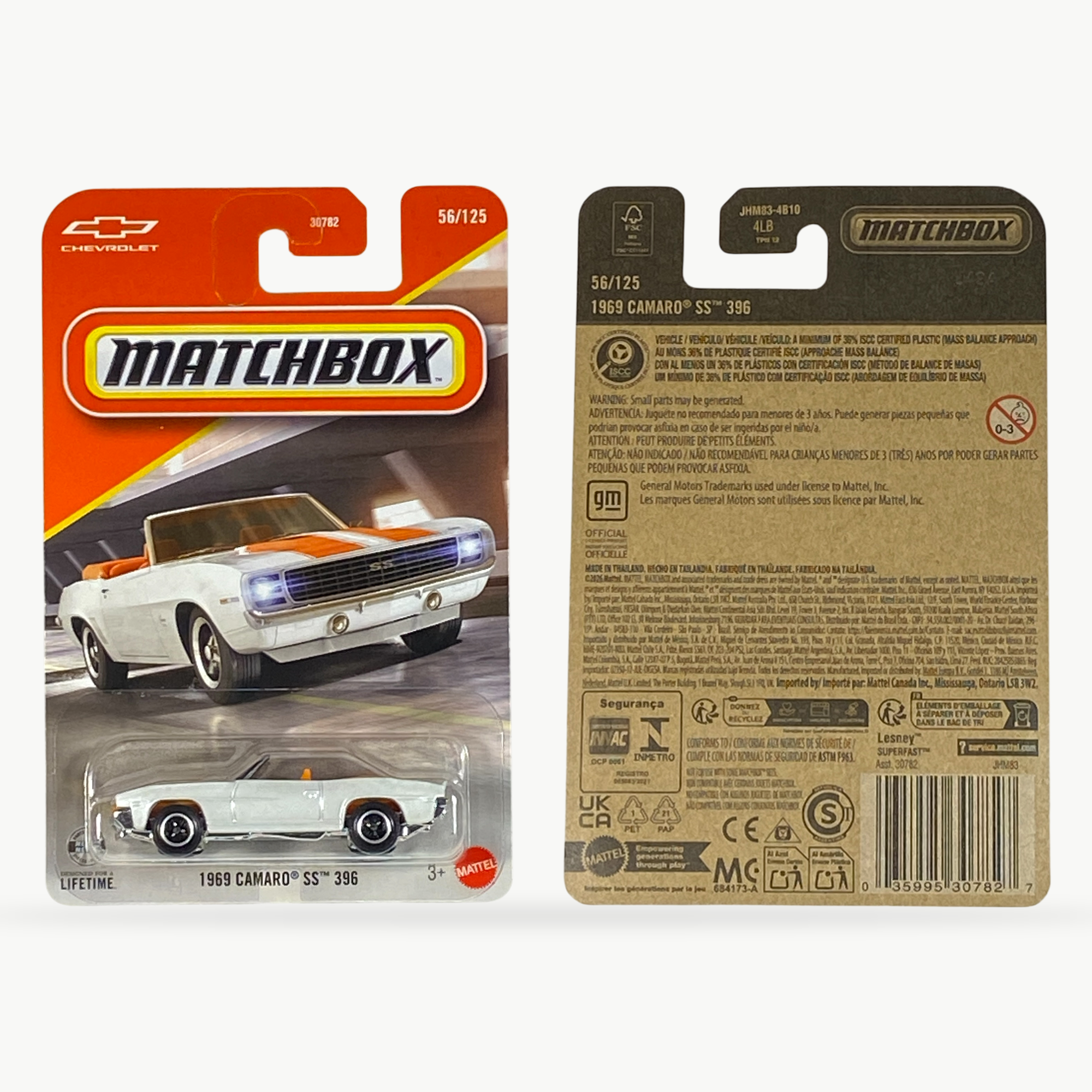 Matchbox 1969 Camaro SS 396 | Matchbox Series 56/125