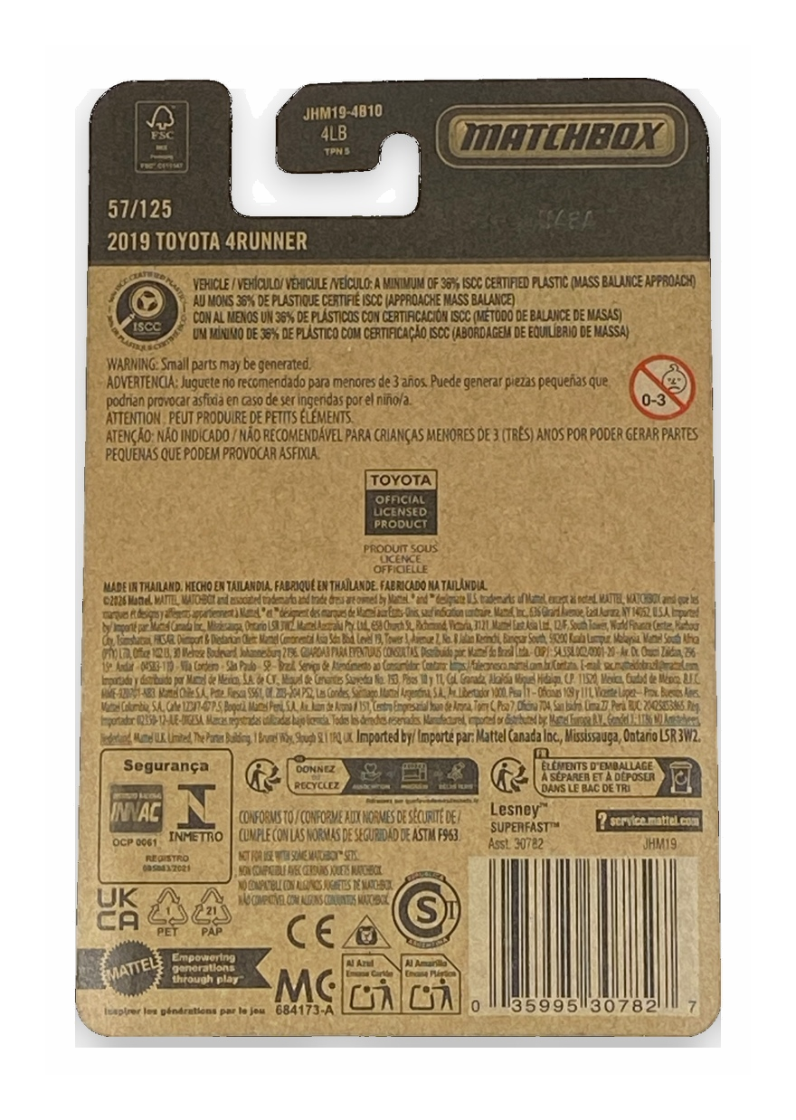 Matchbox 2019 Toyota 4Runner | Matchbox Series 57/125 Secondary image
