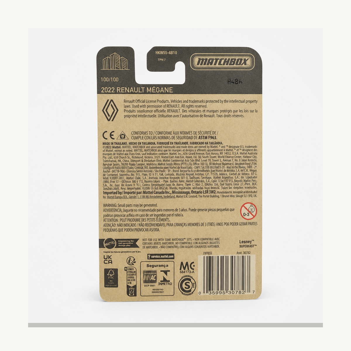 Matchbox 2022 Renault Megane | Matchbox 70 Years Series 100/100 Secondary image