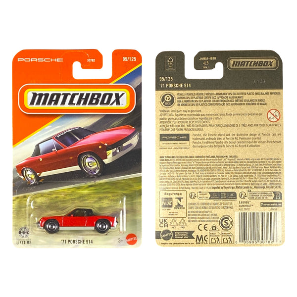 Matchbox '71 Porsche 914 Red 95/125 JHM54