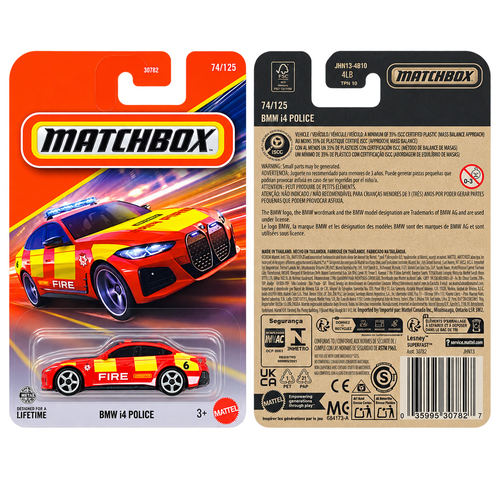 Matchbox BMW i4 Police | Matchbox Series 74/125