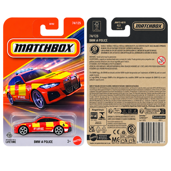 Matchbox BMW i4 Police | Matchbox Series 74/125