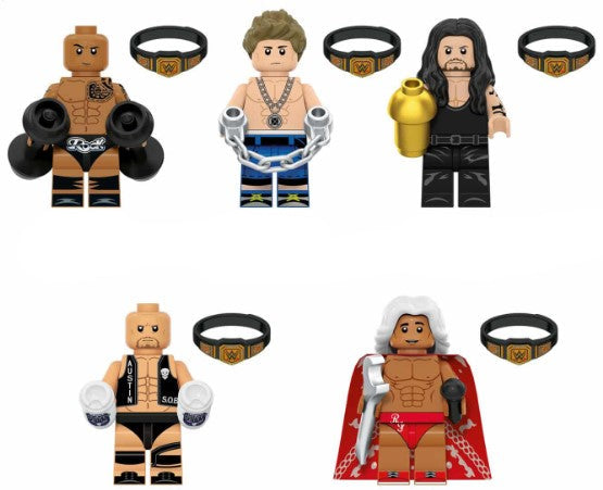 WWE Wrestling Minifigure Set of 5 Main image