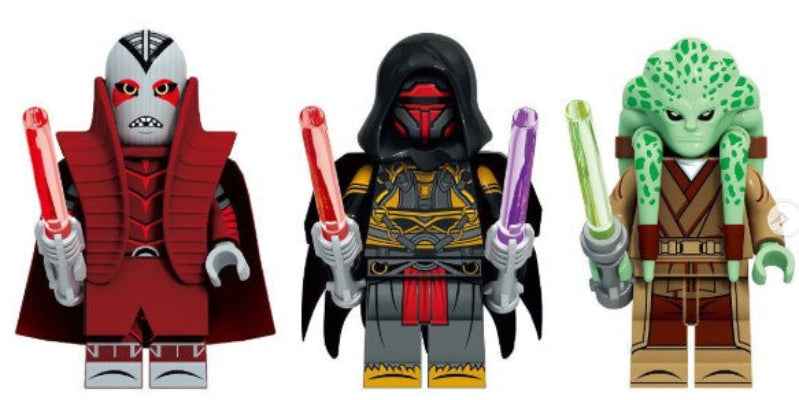 Galactic Legends Custom Minifig Set (3-Pack) – Sith Lords & Jedi Master