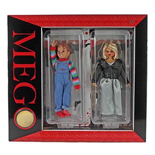 Mego Action Figure 8 Inch 2 Pack- Select Figure(s) Chucky and Bride
