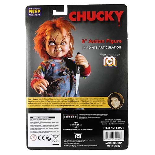 Mego Action Figure 8 Inch Chucky - Select Figure(s) -