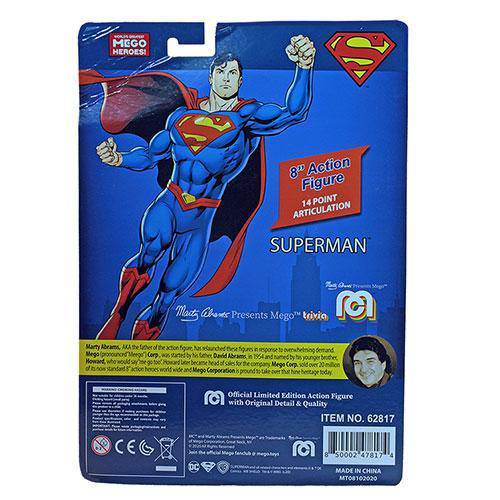 Mego Action Figure 8 Inch - DC - Select Figure(s) - Collectors World Toys