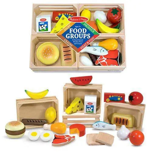 Melissa & Doug - Food Groups Wooden Play Set Main image
