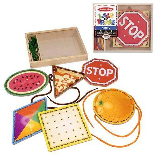 Melissa & Doug - Lace and Trace Shapes Hover Image