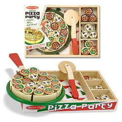 Melissa & Doug - Pizza Party Wooden Pizza Set - Collectors World Toys