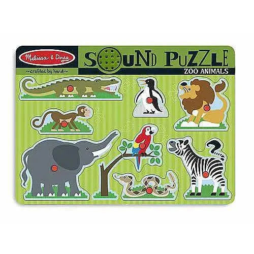 Melissa & Doug-Zoo Animals Sound Puzzle - Collectors World Toys