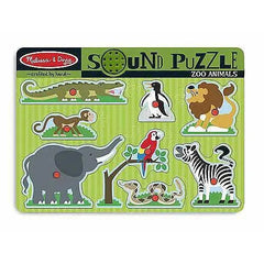 Melissa & Doug-Zoo Animals Sound Puzzle - Collectors World Toys