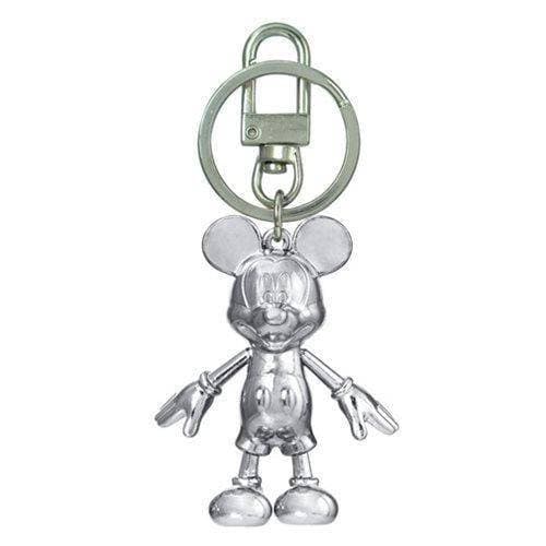 Mickey Mouse April Diamond Pewter Dangle Key Chain - Collectors World Toys Hover Image
