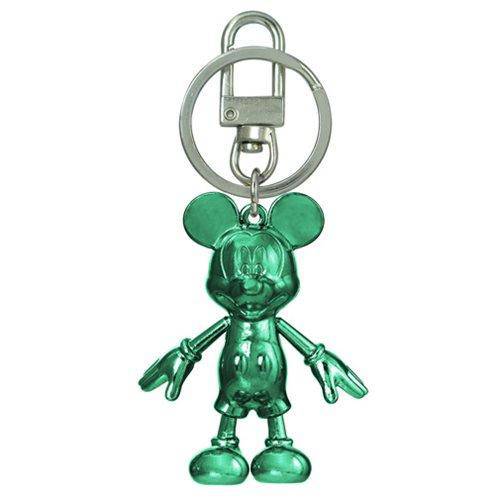 Mickey Mouse May Emerald Pewter Dangle Key Chain Main image