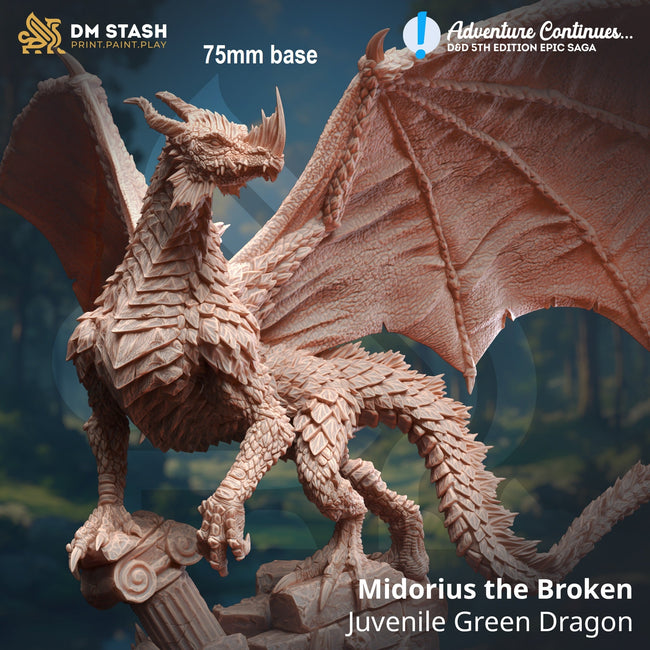 Midorius the Broken, Juvenile Green Dragon Hover Image