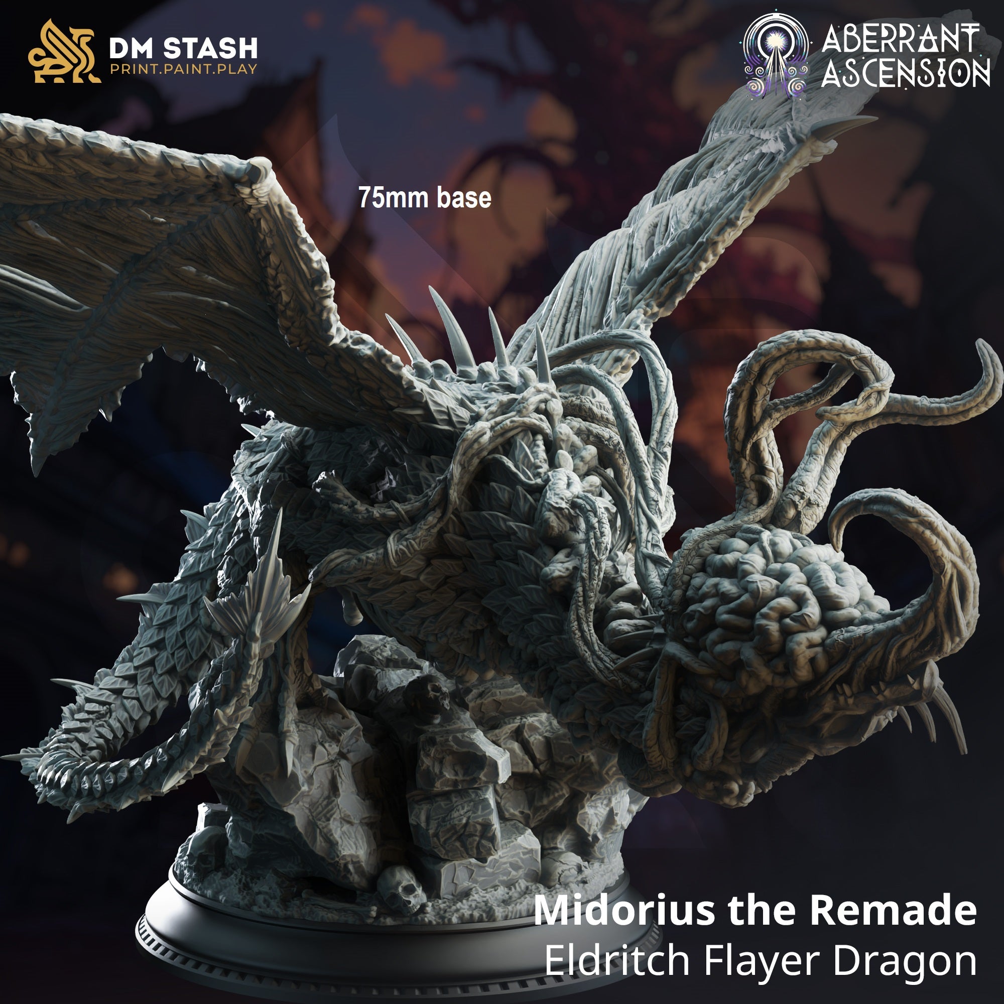 Midorius, the Remade (Eldritch Flayer Dragon) Main image