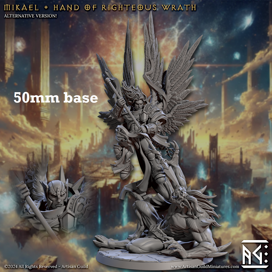 Mikael, Hand of Righteous Wrath (Male Angel Paladin Diorama)