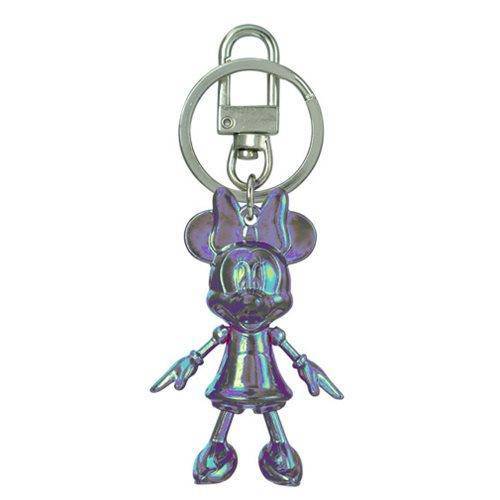 Minnie Mouse October Opal Pewter Dangle Key Chain Hover Image