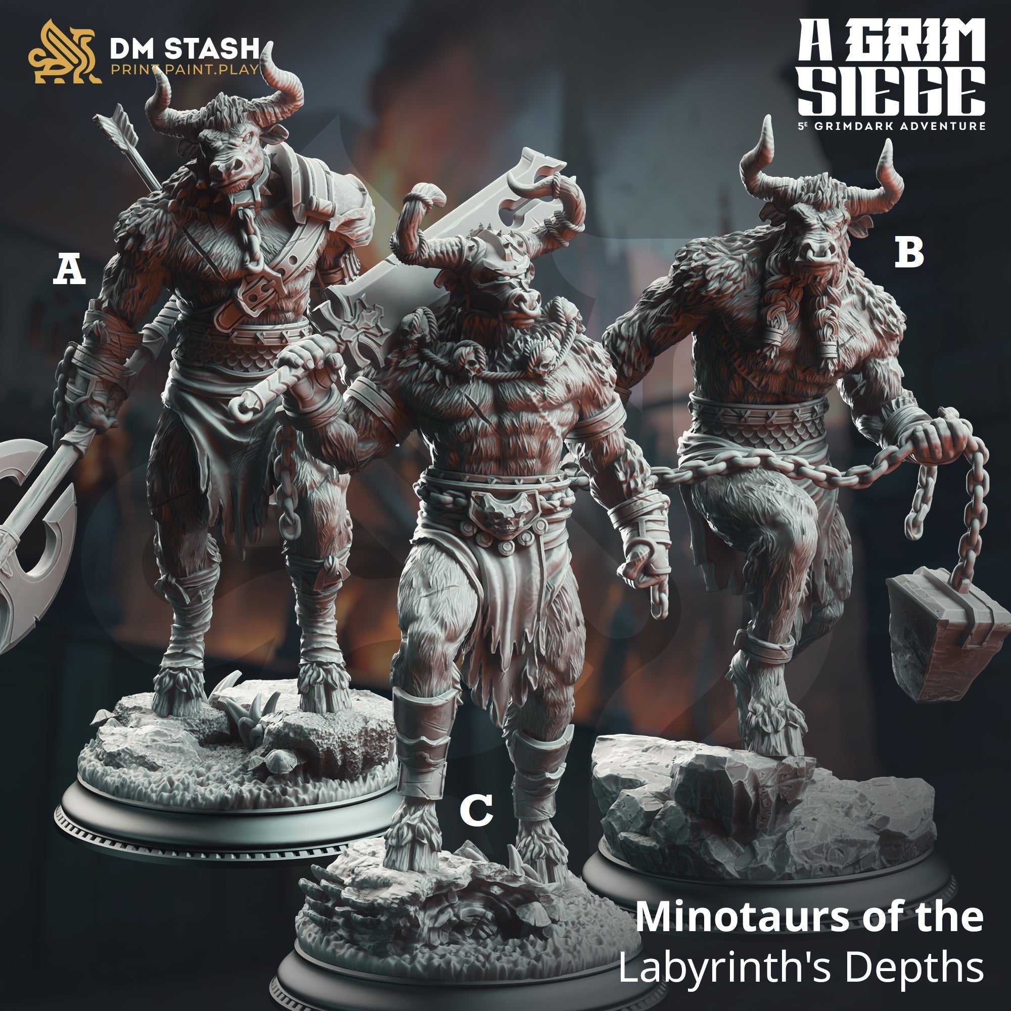 Minotaurs of the Labyrinth's Depths